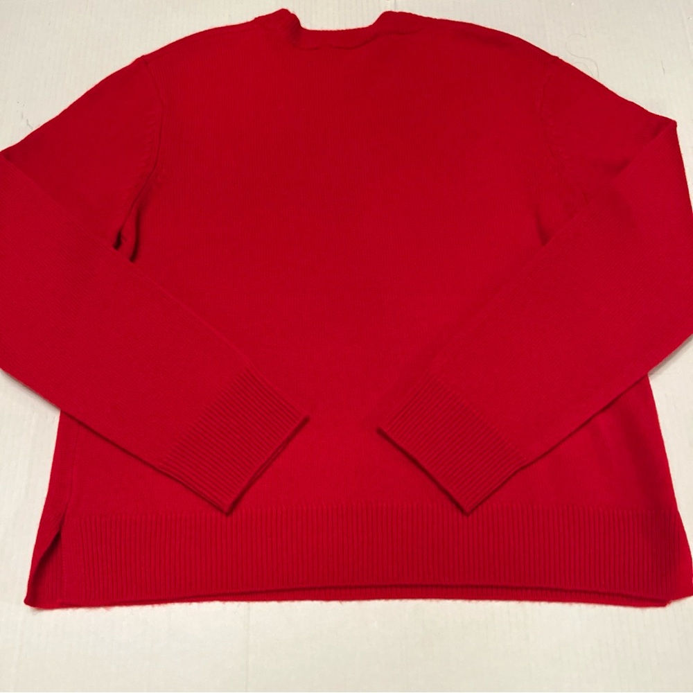 The Cashmere Project L Red White Heart Sweater 100% Cashmere - Picture 9 of 9
